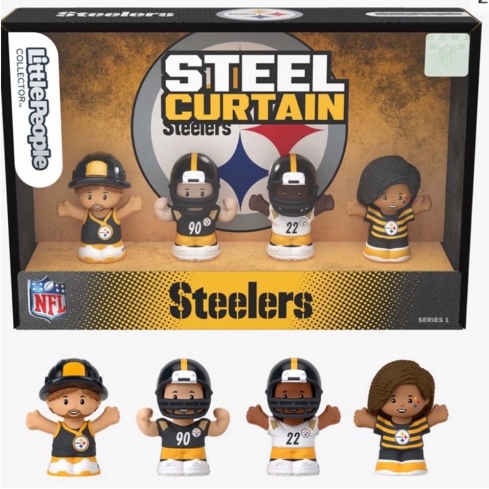 Little People Collector × NFL Pittsburgh Steelers Set NEW in Box